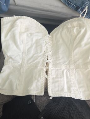 Wilfred denim corset